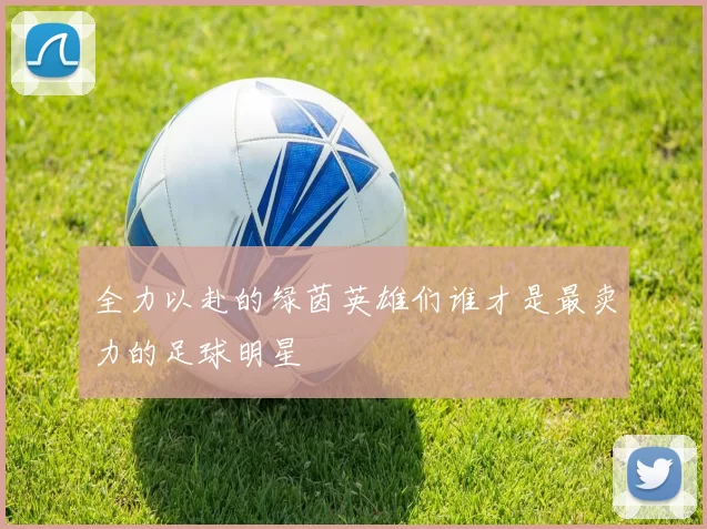 全力以赴的绿茵英雄们谁才是最卖力的足球明星